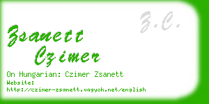 zsanett czimer business card